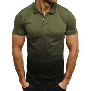 LQHYDMS T-shirts Mannen Shirt Mannen Korte Mouw Shirt Contrast Kleur Kleding Zomer Streetwear Casual Mode Mannen Zakelijke Kleding Plus Size, Ar Groen, XL