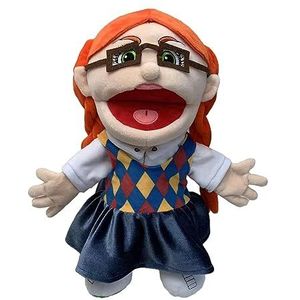 Jeffy's Mom/Dad/Classmates Puppet SML Toys | 17"" Soft Hand Puppets Plush Toys | Silly Ventriloquist Stuffed Doll Hand Puppet Toy for Kids Role-Play, Preschool, Storytelling