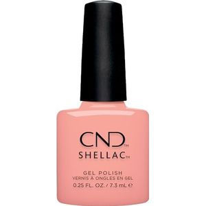 CND Shellac uv-nagellak Sunrise Energy, semi-transparant voor Jelly Effect, nr. 467 abrikoos, originele CND uv-lak, nageldesign, Gleam & Glow-collectie
