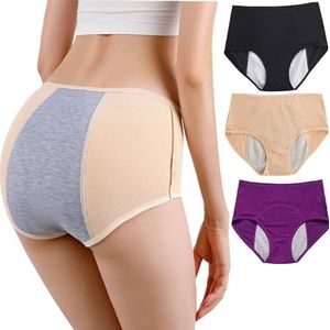 Joyusfit - Everdries - Lekvrij Comfortslipje - Hoge Taille - Damesondergoed - 3 Stuks