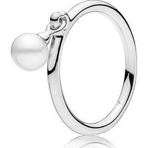 925 Sterling Zilveren Ring Rose Opengewerkte Eeuwigheid Verstrengeld Eigentijds Met Parel Ring Voor Vrouwen Gift Fashion Jewelry