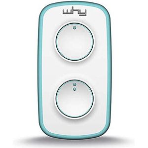 WHY EVO Mini-afstandsbediening, rolling-code, multifrequentie, 300 tot 868 MHz, zelflerende, programmeerbare poortopener, afstandsbediening met groot bereik, 4 toetsen