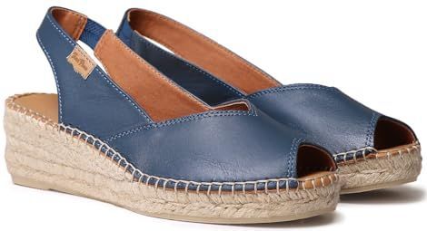Espadrille - Peep Toe - Glad Leer - Effen Kleuren - Jute Sleehak