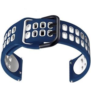 dayeer Siliconen horlogebanden voor TicWatch Pro 3/3 GPS LTE 2020 S2 E2 Horlogeband Armband Polsbandjes (Color : Color H, Size : 22mm Universal)