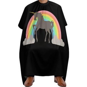 Kapper Cape Regenboog Uni-Corn Salon Cape Premium Haar Snijden Cape Unisex Kapsel Cape Voor Thuis Kapper Accessoires Kappers 140x168cm