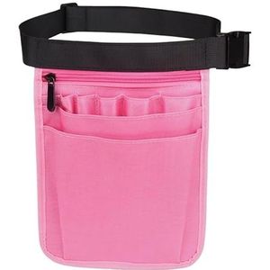 Schoudertas, kapperstas, riemtas voor gereedschap, pincet, waterdicht, voor handmatige reparatie, nylon, kit, schaar, opbergtassen voor buiten (roze)