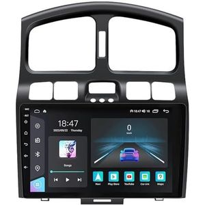 Android 14 GPS Navigation Stereo voor Hyundai Classic Santa Fe 2005-2015 9 Inch 2 Din Car Stereo Radio met CarPlay AHD Omgekeerd beeld Bedieningselementen op het stuur Bluetooth(A2 2G+32G)