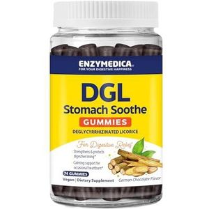 Enzymedica DGL Stomach Soothe Gummies, German Chocolate - 74 gummies