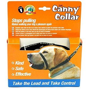 Canny Halsband anti-trek hondenhalsband, hoofdharnas voor training, hondenhalsband die stopt met trekken - Eenvoudig aan te brengen, eenvoudig te gebruiken, vriendelijk, veilig, comfortabel