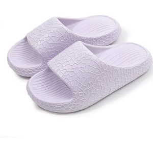 GSCLZ Vrouwen Sandalen Vrouwen Eva Zachte Zool Thuis Slippers Antislip Badkamer Indoor Slides Vrouw Zomer Comfort Licht Wolk Sandalen Flip-Flops Heren Sandalen, Paars, 36/37 EU