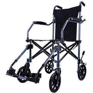 Rolstoelen Opvouwbare reisrolstoel met gratis reistas Opvouwbare ultralichte rolstoelen Multifunctionele trolley met aluminium frame voor verschillende groepen mensen