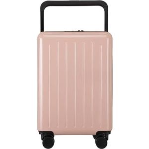 Bagage Lichtgewicht Koffer Beveiliging Combinatieslot Kofferbagage Koffer Ingecheckte Bagage Trolley Koffer (Color : Rosa, Size : 24 in)