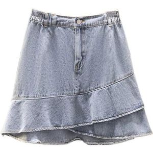 Denim Rok voor Vrouwen Hoge Taille Zomer Sexy Mini Rokken Straat Kleding, A, 6XL