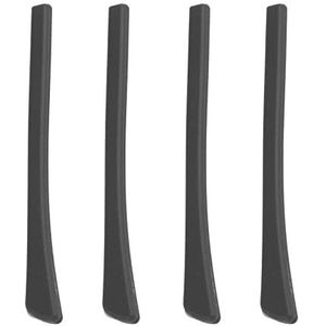 4Pieces Bril Bril Oorsokken Oor Tips Zachte Siliconen Gemakkelijk Installeren Zwart 6.9 x 0.7cm