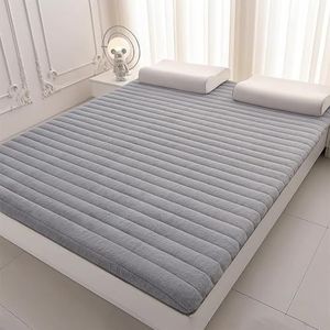 Opvouwbare Futon Matras Voor Vloer, Japanse Slaapmatras, Pluche Traditioneel Japans Oprolbed, Zachte Tatami Mat Slaapmat Voor Kamperen(Gray 4cm,200x220cm)