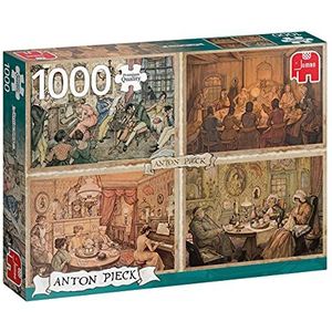 Puzzel Anton Pieck - Sfeer in de woonkamer (1000 stukjes)