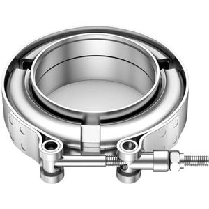 Auto V-bandklem Turbo Motorfiets Uitlaat V-bandklem Mannelijke Vrouwelijke Flens V-klem Kits(2inch 51mm)