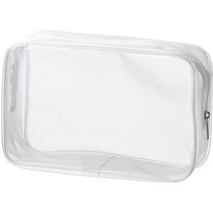 Transparante pvc-tas, 1/4 stuks, transparante make-uptassen om te wassen, organizer voor reizen, cosmeticatas, transparante tas, XL (1 stuk), Eén maat