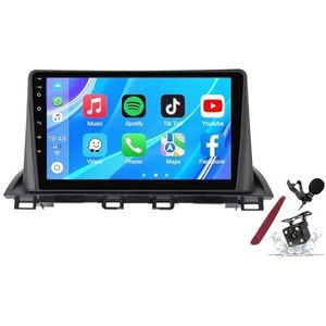 Android 14 Autoradio Sat Navi voor M-azda 3(2013-2017) 9""Touchscreen Multimedia Speler met Draadloze Carplay GPS Navigatie FM RDS Bluetooth 5G-WiFi SWC DSP,M600s