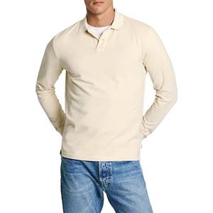 Pepe Jeans Heren Nieuw Oliver Gd Ls Polo, Beige (ivoorwit), L
