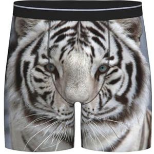 GRatka Boxer slips, heren onderbroek Boxer Shorts been Boxer Slips grappig nieuwigheid ondergoed, witte tijger, zoals afgebeeld, XL