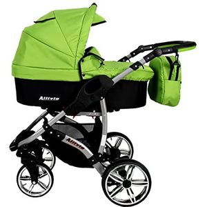 Kinderwagen, buggy, set babyzitje en Isofix Optioneel Allivio by SaintBaby Green 2-in-1 zonder babyzitje