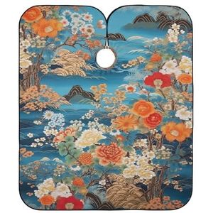 Salon Cape Exotische Bloemen Kapper Cape Unisex Kapsel Cape Premium Kappers Jurk Voor Herbruikbare Kappers Kapper Accessoires 140x168cm