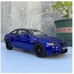 1 18 Voor BMW M3 Blauwe Legering Spuitgieten Statische Model Auto Ambachten Collectie Mode Cadeau