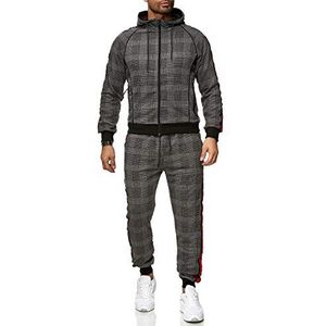 C-IN-C 1098 Trainingspak, joggingpak, sportpak, donkergrijs, S