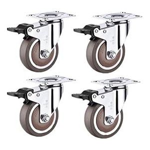 2 Inch 4 Stks/partij 4 Stks/partij Lichtgewicht Mute Meubels Medische Plank Ventilator Wiel