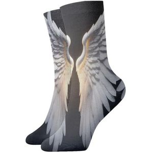 UVBDF Angel Wing ademende comfortsokken, vochtafvoerende zachte sokken voor dagelijks gebruik en sportschool