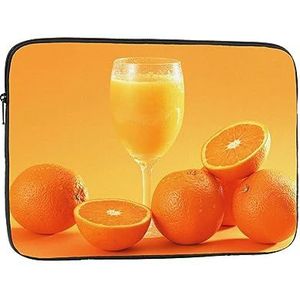 Oranje Juice Laptop Case Laptop Sleeve Laptop Tas voor Vrouwen Mannen Shockproof Beschermende Notebook Case 12 inch