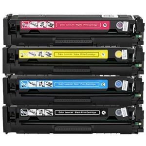 Compatibele kleurentonercartridge for CF530A CF531A CF532A CF533A 205A LaserJet Pro 154 M154nw M180nw M180n printer(1Pack Black)