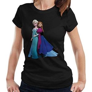 Disney Frozen Anna and ELSA Linked Arms Women's T-shirt