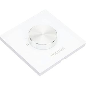Smart Home Volume Controller met 5-niveau Verstelbare Roterende Knop voor Achtergrondmuziekafstemming | Premium ABS -Materiaal Materiaal Dual Channel Stereo Speaker Switch