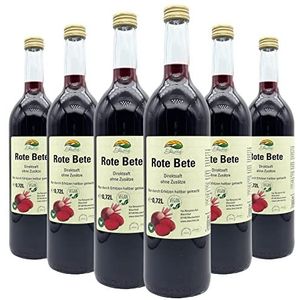 Bleichhof Rood bietensap - 100% direct sap, natuurlijk en veganistisch, zonder toegevoegde suiker, verpakking van 6 (6 x 0,72 l)