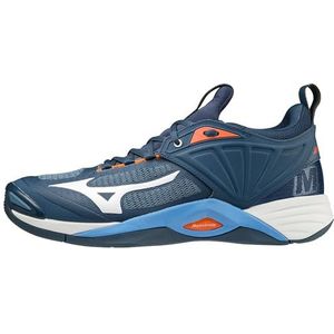 Mizuno Volleybalschoen Wave Momentum 2 uniseks-volwassene Opleiding,dark denim white scarletibis,46 EU