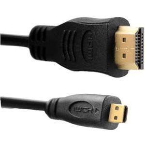 1,5 m HDMI naar Micro Micro HD adapterkabel voor mobiele telefoon en tablet naar tv-datakabel (maat: 1,5 m)