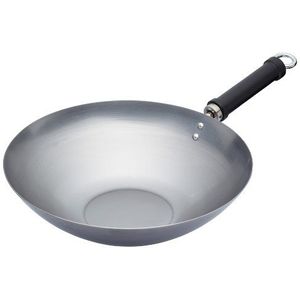 KitchenCraft Carbonstalen wok, 30cm - Authentieke oosterse gerechten bereiden met Kitchen Craft - World Of Flavours