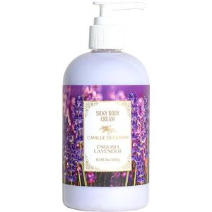Camille Beckman Silky Body Cream, Engels Lavendel, 370 ml