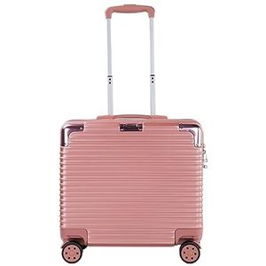 Trolleykoffer Reiskoffer 16 Inch Instapkoffers Handbagage Kleine Draagbare Koffers Met Wielen Lichtgewicht Koffer (Color : Pink, Size : 16inch)