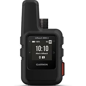 Garmin inReach Mini 2, lichtgewicht en compacte satellietcommunicator, handheld, wandelen, zwart