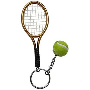 Grand sleutelhanger, sieraden voor tas sluiger goud + tennisbal.