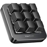 VAYDEER Macrotoetsenbord - programmeerbaar, mechanisch mini-toetsenbord met één hand met 9 programmeerbare toetsen en meerdere programmeerbare lagen. Compatibel met Mac OS, Windows & Vista.