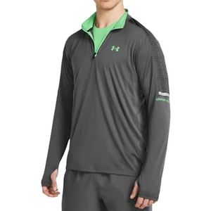 Under Armour Heren Tech Ut Quarter Zip Fleece Top, Grijs, L