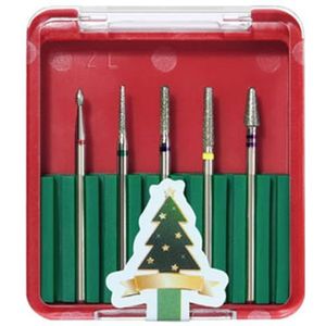 Boren Set Professionele Manicure Tungsten Staal 5 STKS Polijsten Nail Draagbare Herbruikbare Boor