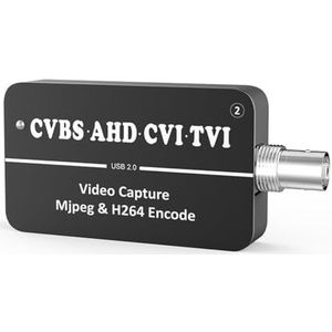 Qussedser 1 STKS LCC261 1080 P CVBS naar USB Video Capture Card Zwart Aluminiumlegering AHD CVI TVI naar USB UVC Capture