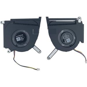 Laptopkoelventilator voor Asus voor TUF voor Gaming FX517ZR FX517ZM voor RTX 3060 RTX3070TI, 12V CPU GPU-koelventilatoren 13NR0990T01021 13NR0990T02021(CPU GPU Fan)