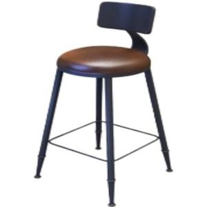 Keuken Kruk Bar Doorzichtige bar Barstoel Smeedijzer Hoge kruk Ronde bartafel Kleine ronde tafel Lange eenvoudige tafel en stoelen Barkruk Hout(Brown)