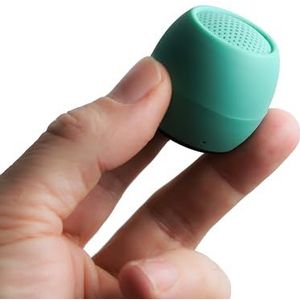 Boompods Zero Ocean Mini draagbare Bluetooth-luidspreker - draadloze luidsprekers, IPX6 waterdicht, 5+ uur speeltijd, kleine buitenluidspreker met microfoon en dubbele koppelingsoptie, voor douche en